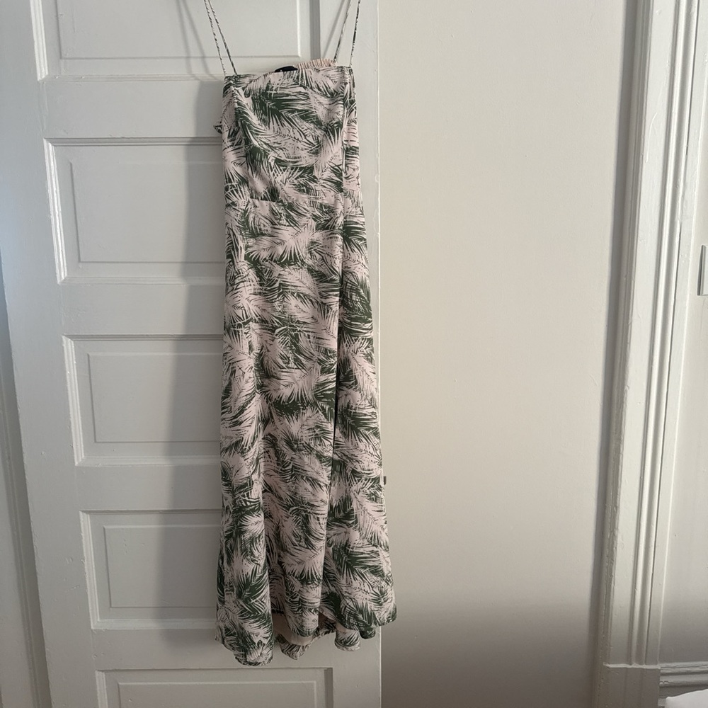 Tropical Print Maxi Dress